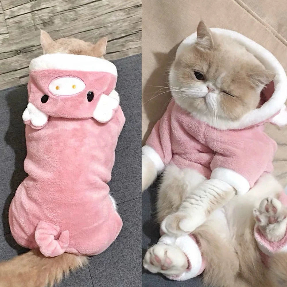 Winter Cute Hoodie For Cats