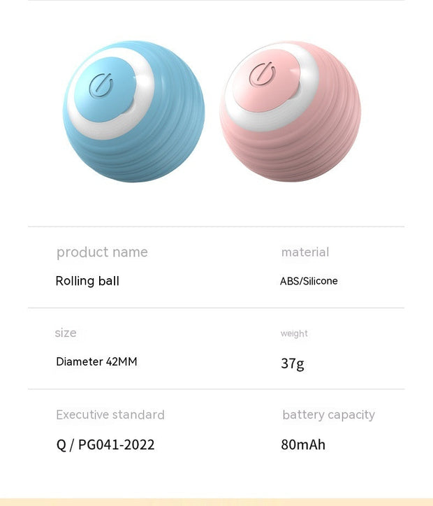 Automatic Moving Bouncing Rolling Ball Smart Cat Toy 