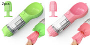 Pet Water Bottle Feeder Bowl Garbage Bag Storage Portable Pet Outdoor Travel 3 In 1