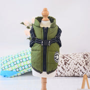 Waterproof Dog Clothes Winter With Harness