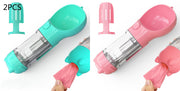 Pet Water Bottle Feeder Bowl Garbage Bag Storage Portable Pet Outdoor Travel 3 In 1