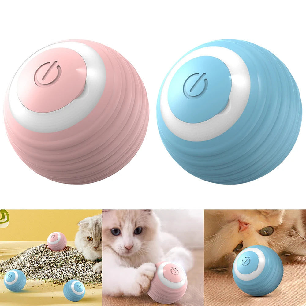Automatic Moving Bouncing Rolling Ball Smart Cat Toy 