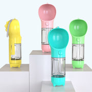 Pet Water Bottle Feeder Bowl Garbage Bag Storage Portable Pet Outdoor Travel 3 In 1