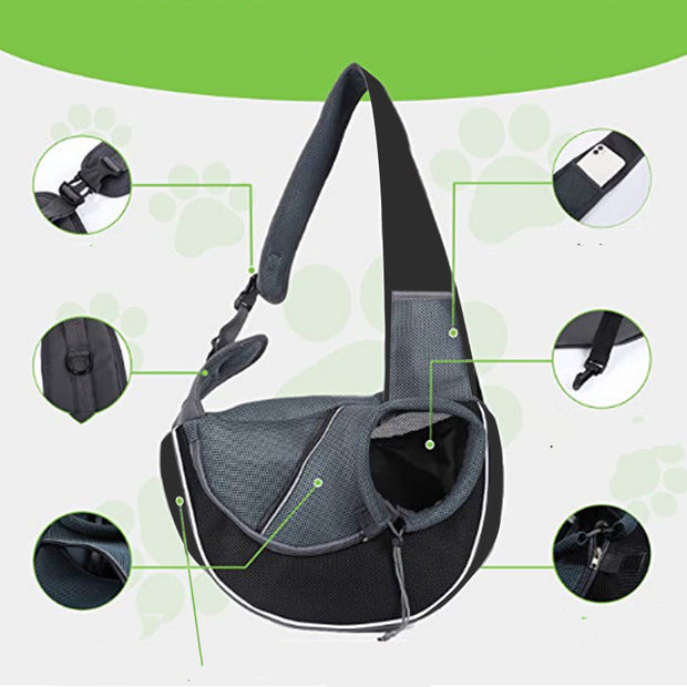 Carrying Pet Outdoor Crossbody Bag For Dogs Cats