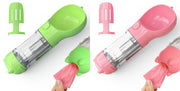 Pet Water Bottle Feeder Bowl Garbage Bag Storage Portable Pet Outdoor Travel 3 In 1