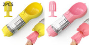 Pet Water Bottle Feeder Bowl Garbage Bag Storage Portable Pet Outdoor Travel 3 In 1