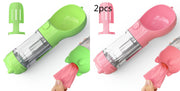 Pet Water Bottle Feeder Bowl Garbage Bag Storage Portable Pet Outdoor Travel 3 In 1