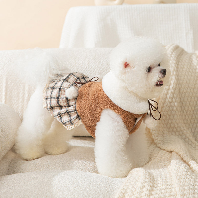 Fluffy Cute Bear Dress for Dogs