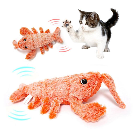 Electric Jumping Shrimp USB Charging Cat Toy